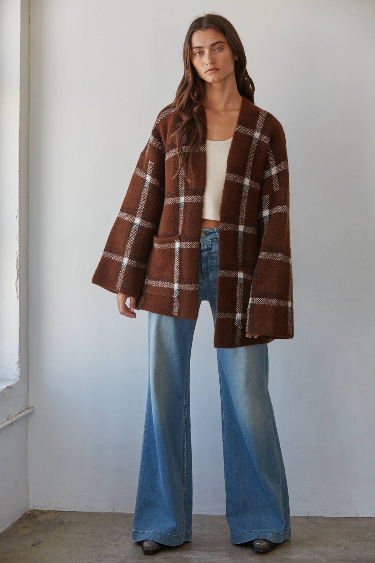 Long Sleeve Knit Open Front Cardigan