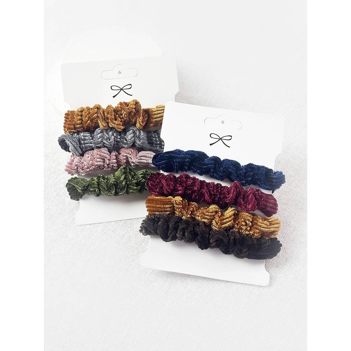 4-Pack Corduroy Scrunchie Combo Set