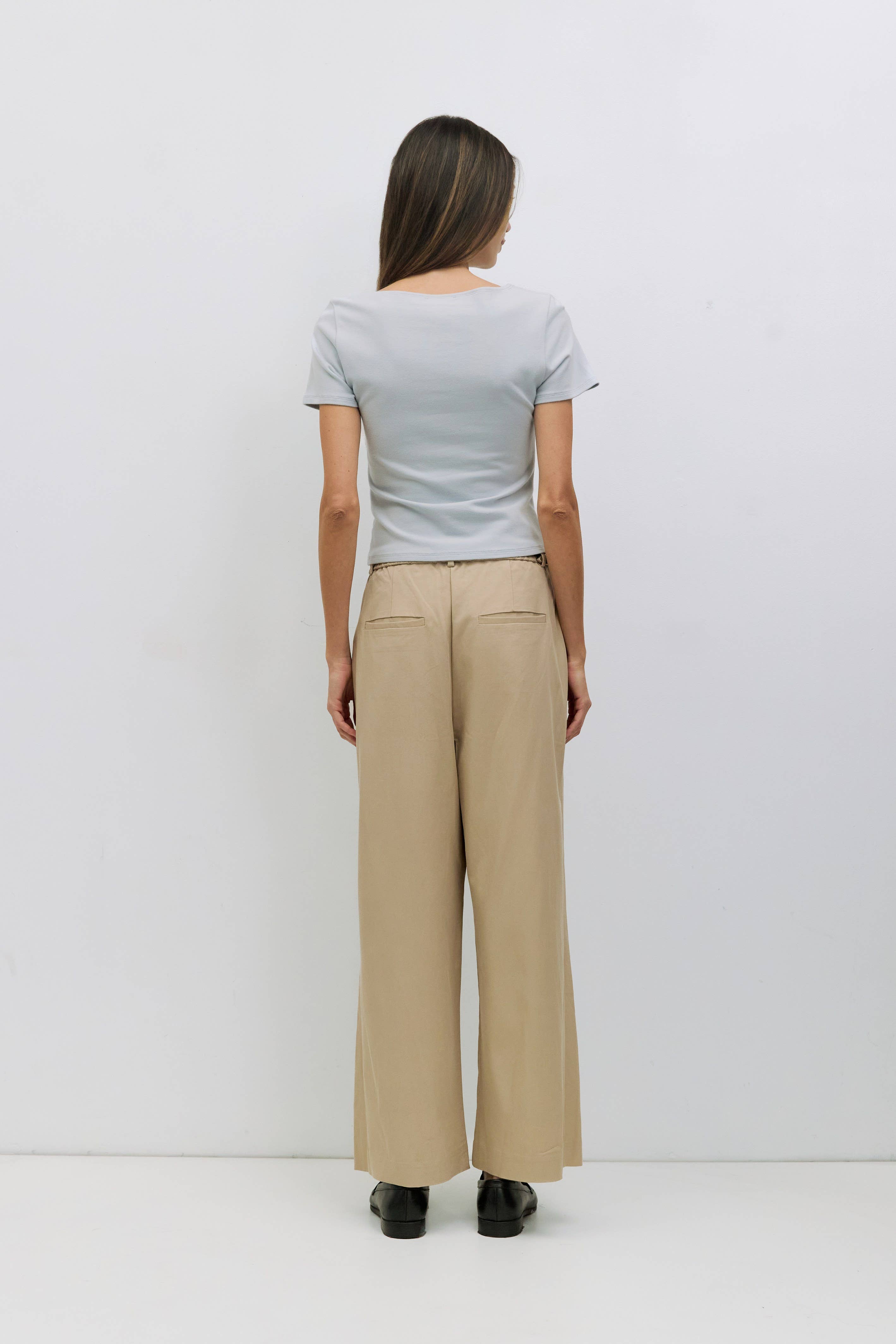 Wide Neck Soft Knit Top