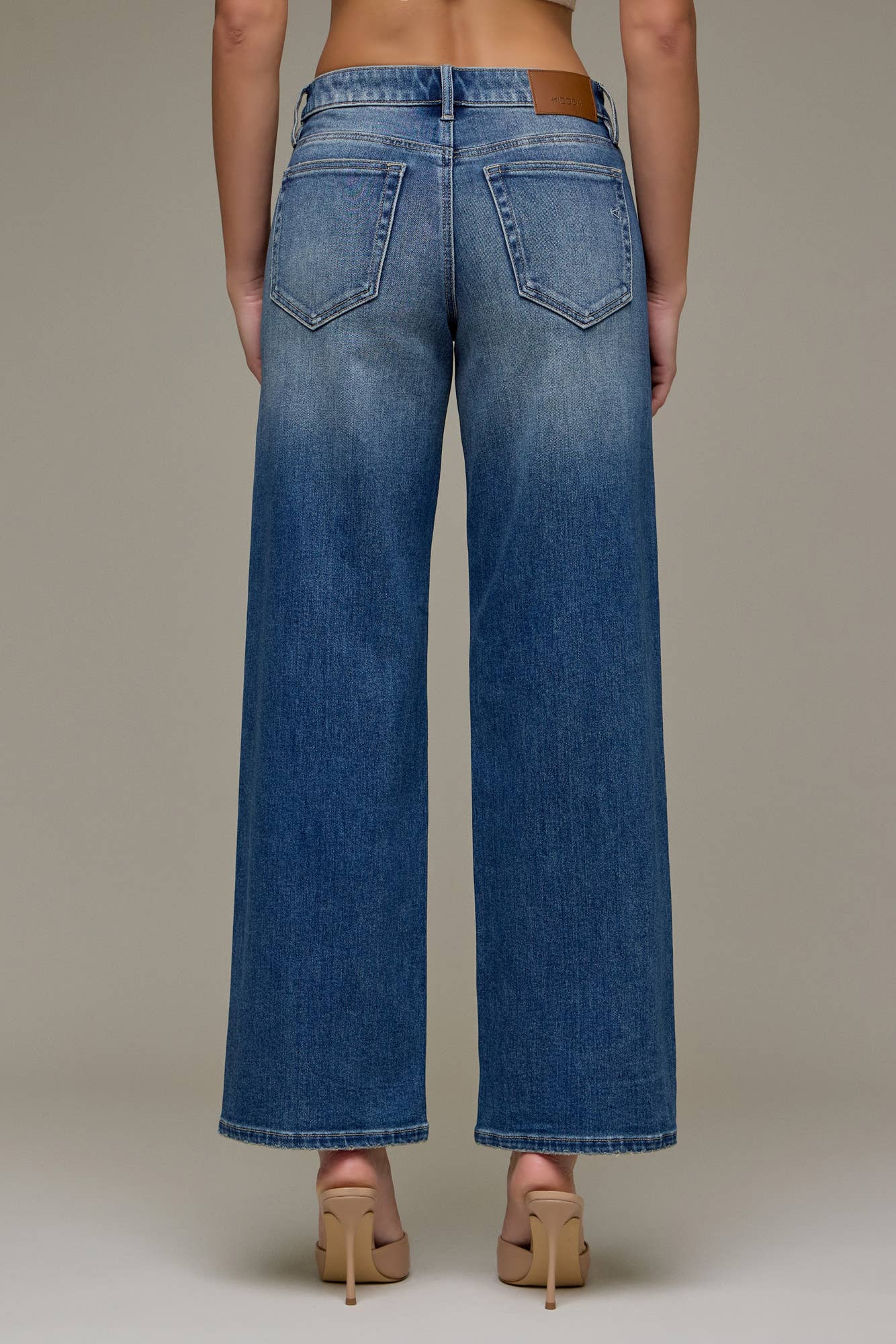 Dark Wash Mid Rise Dad Jean