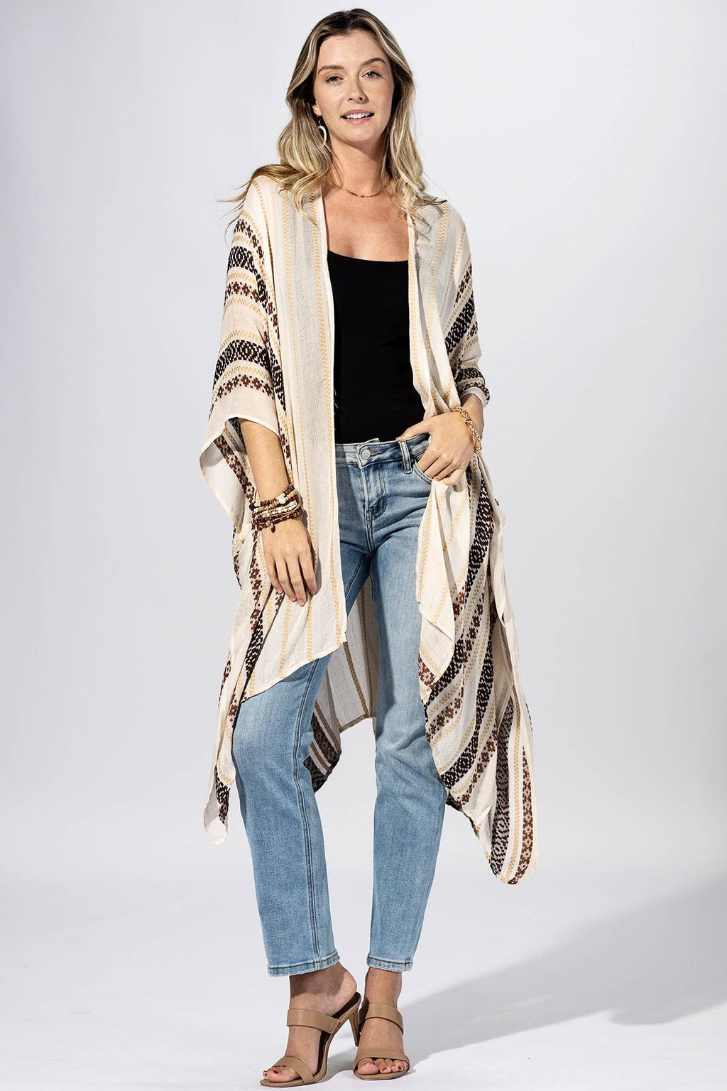 Canyon Stripe Kimono