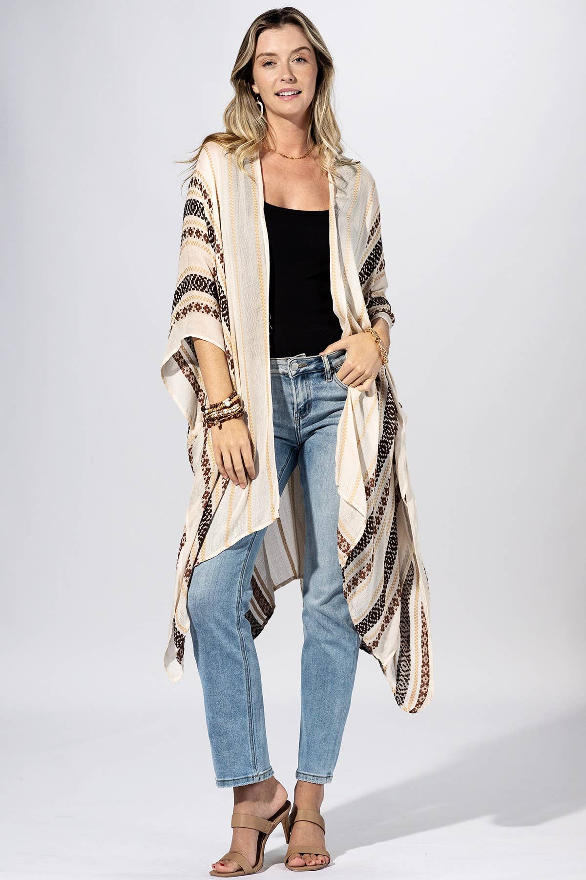 Canyon Stripe Kimono