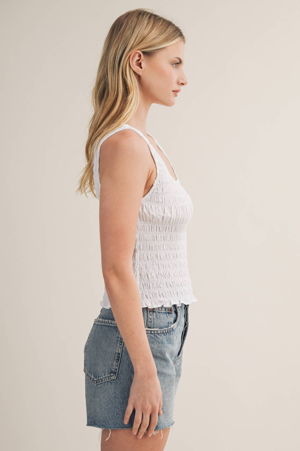 Embroidered Linen Vest