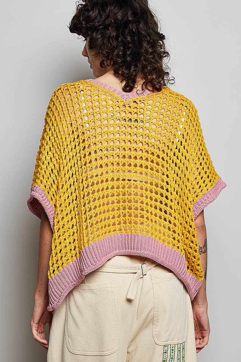 Open Weave Crochet Top