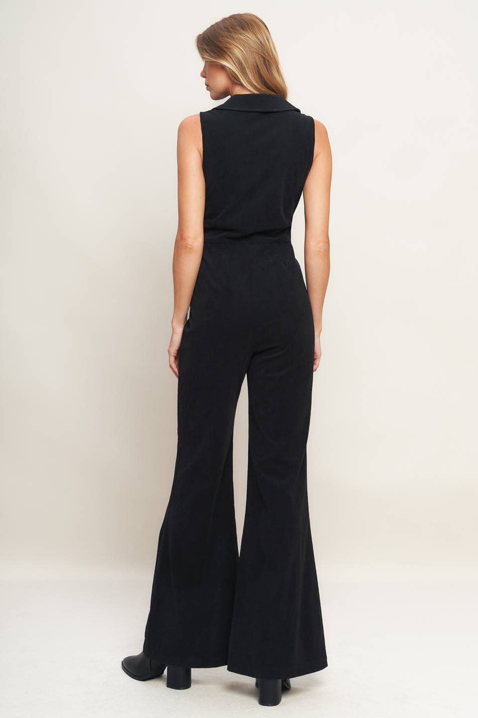 Sleeveless Corduroy Jumpsuit
