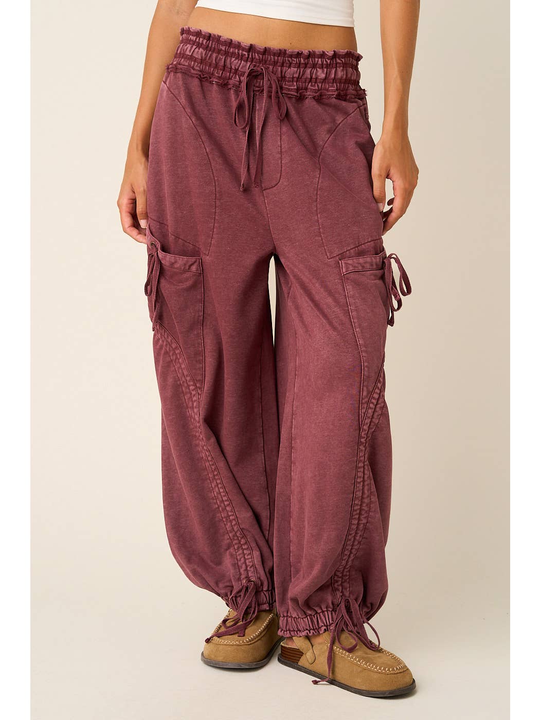 French Terry Drop Pocket Ballon Pants