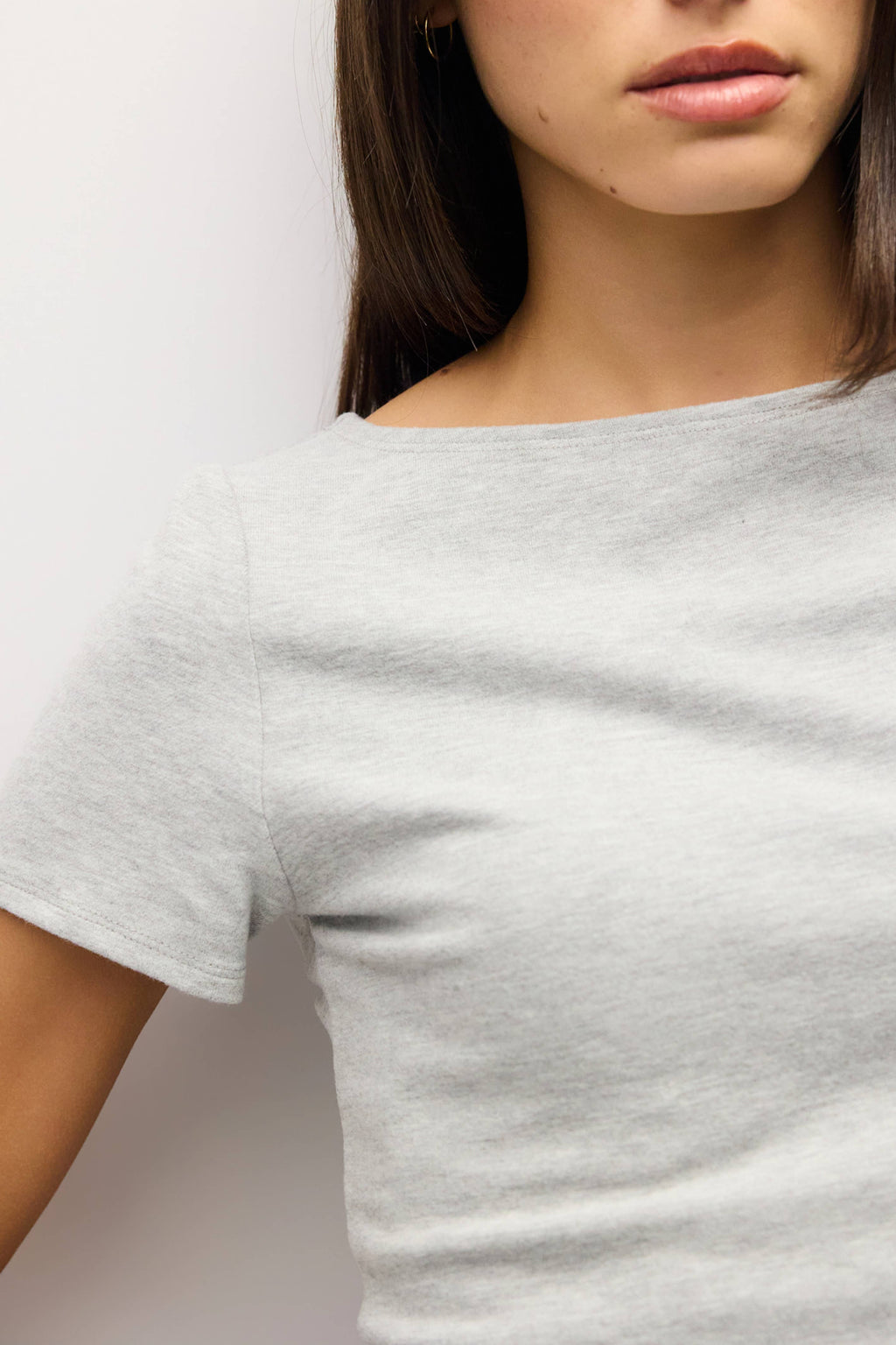 Wide Neck Soft Knit Top