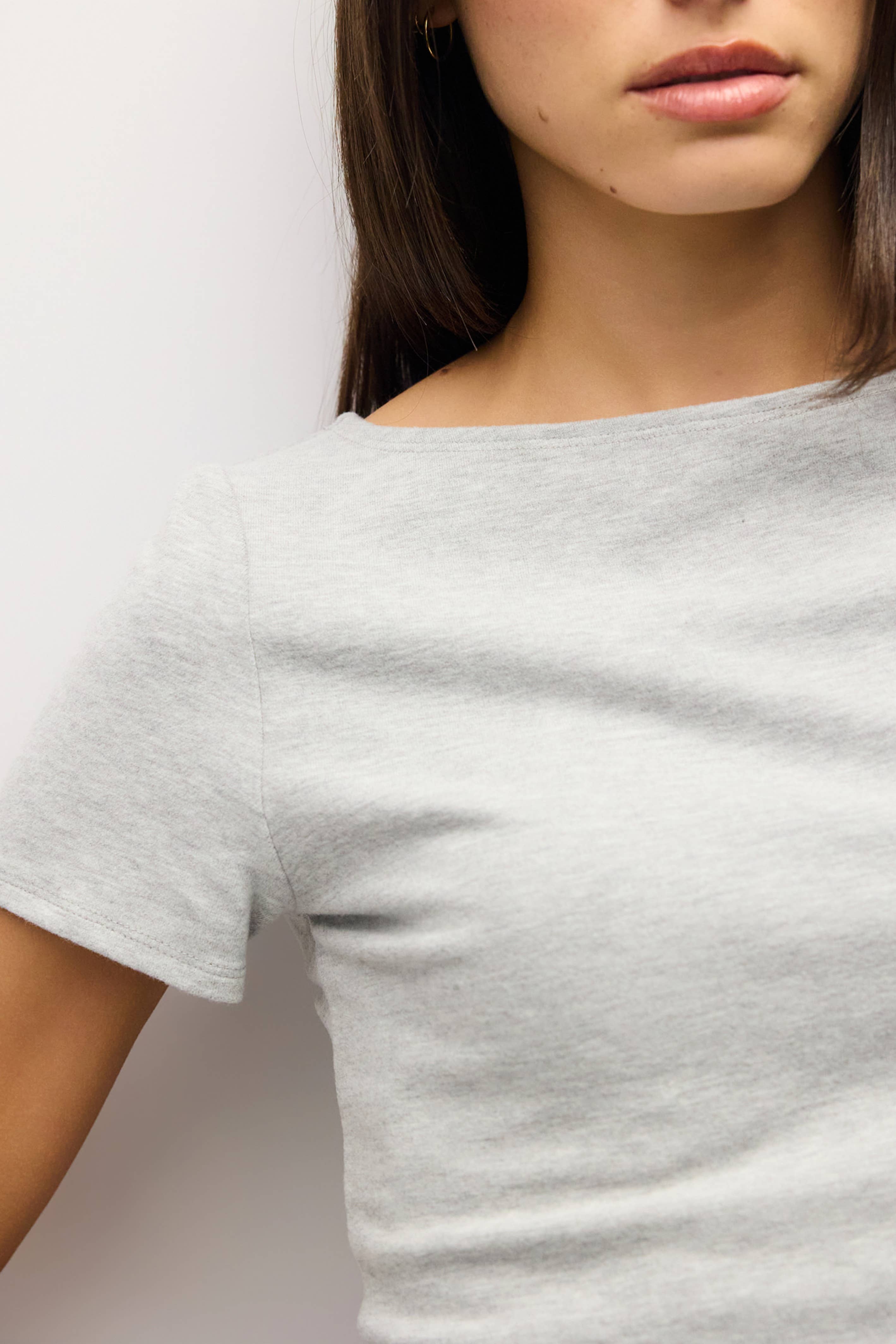 Wide Neck Soft Knit Top