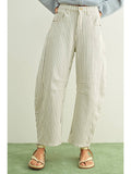 Pin Striped Barrel Pants