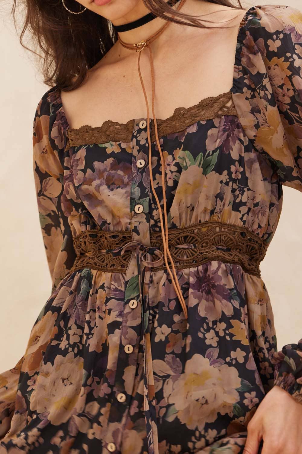 Floral Tiered Ruffle Maxi Dress