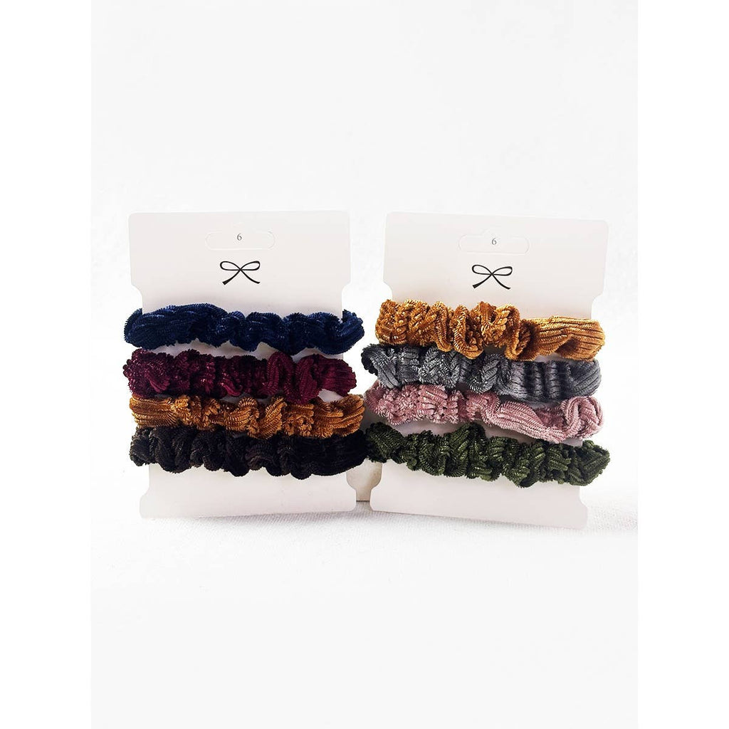 4-Pack Corduroy Scrunchie Combo Set
