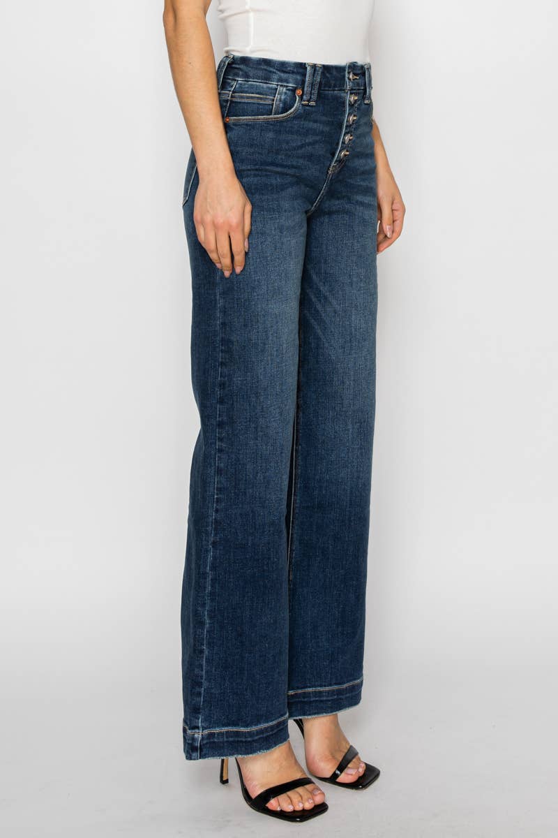 High Rise Modern Wide Leg Jeans