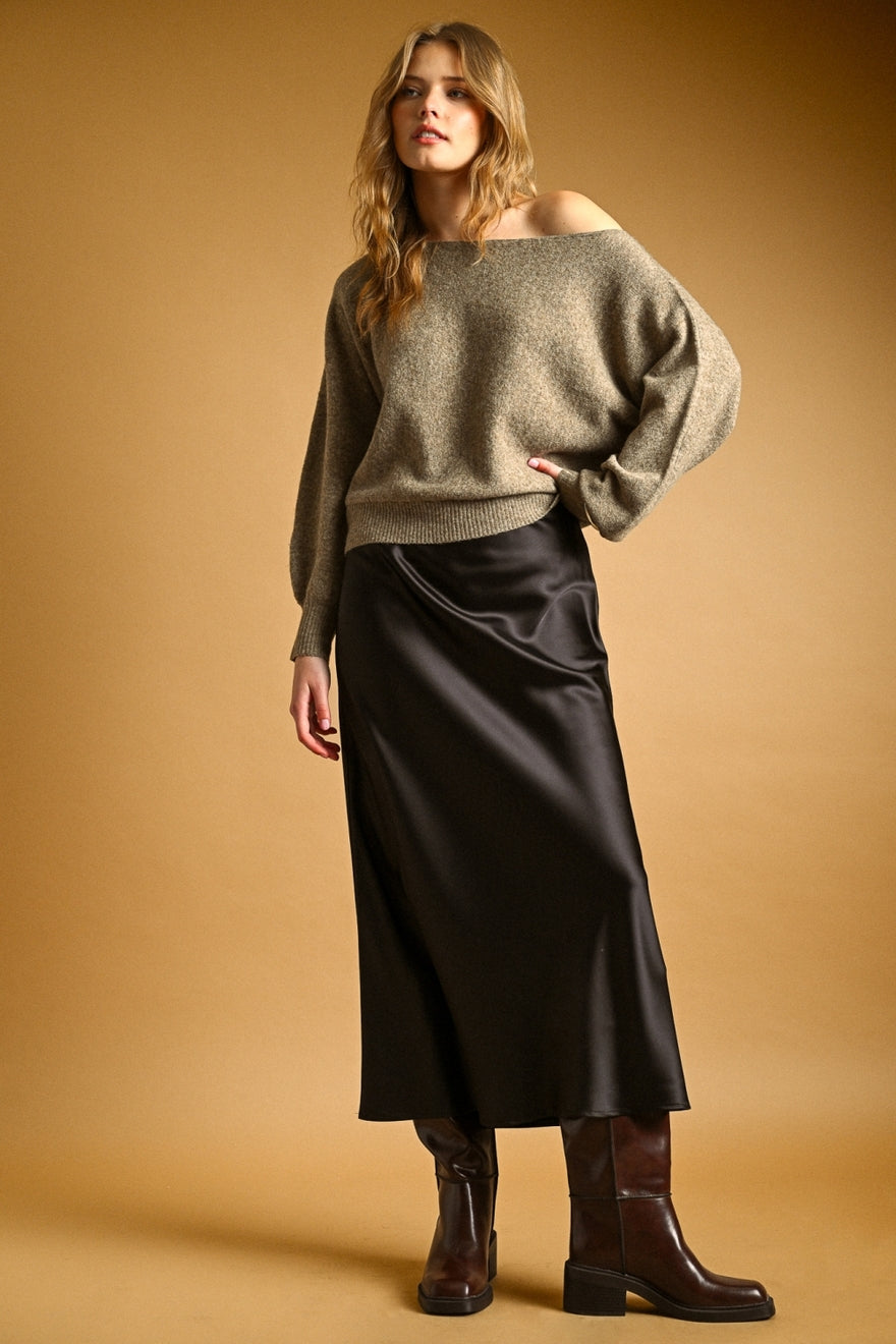 Satin Maxi Skirt