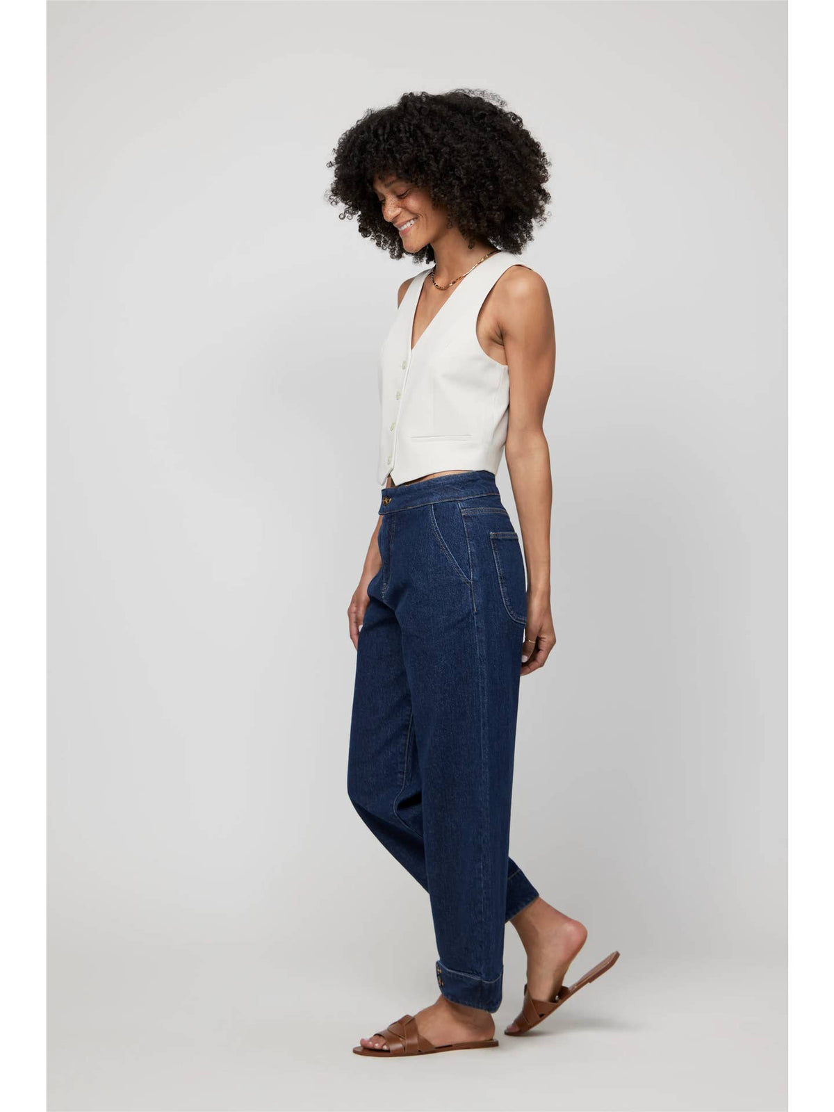 Balloon Leg High Rise Jeans
