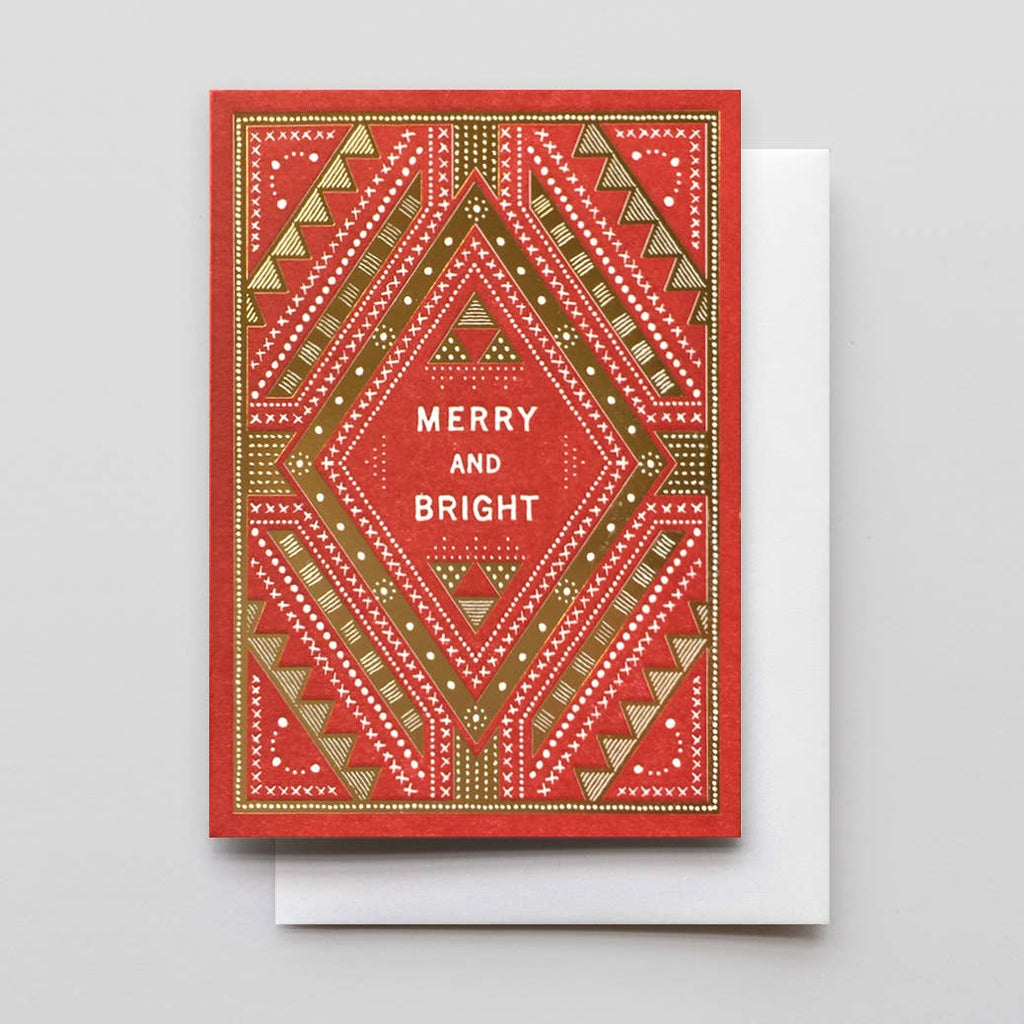 Merry And Bright Sashiko Card *FOIL*