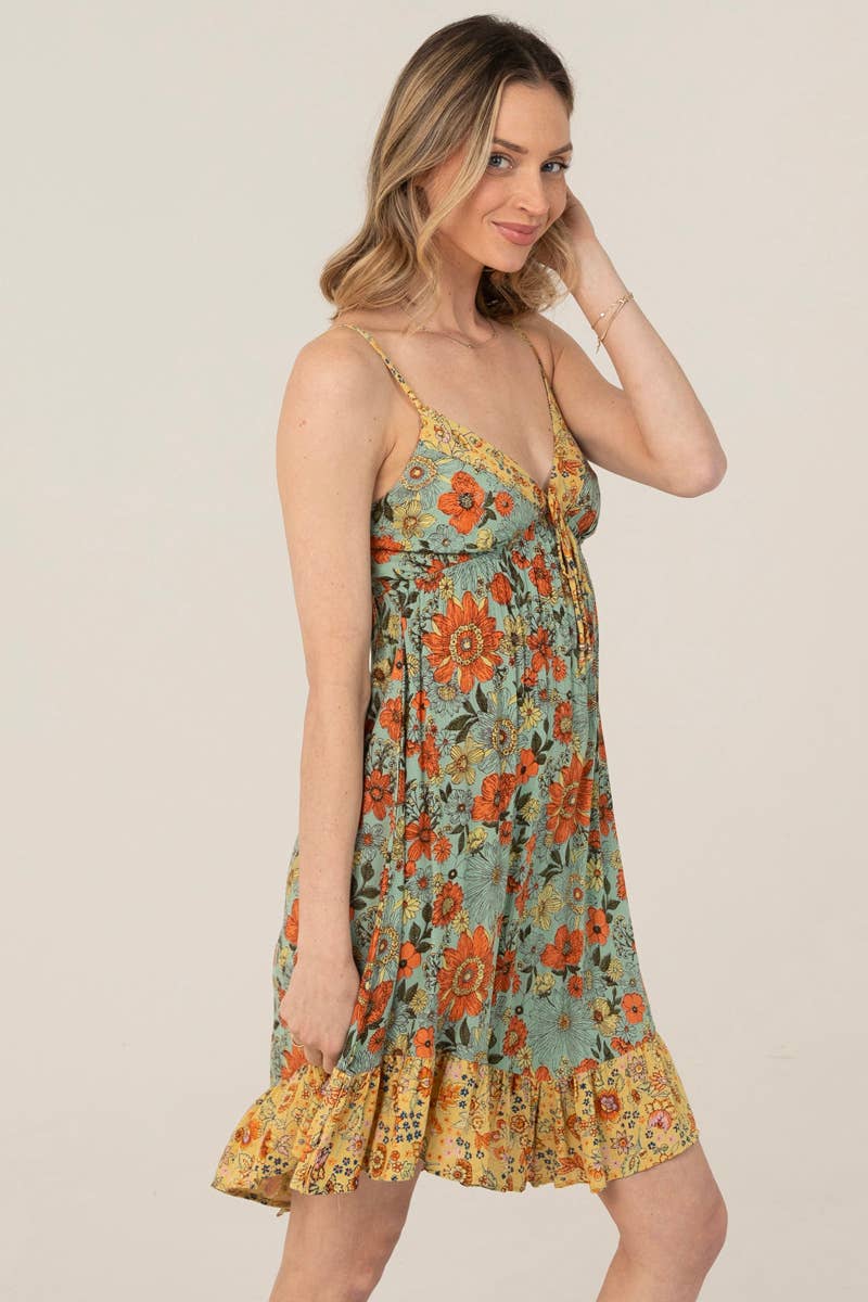 Spaghetti Strap Floral Sundress