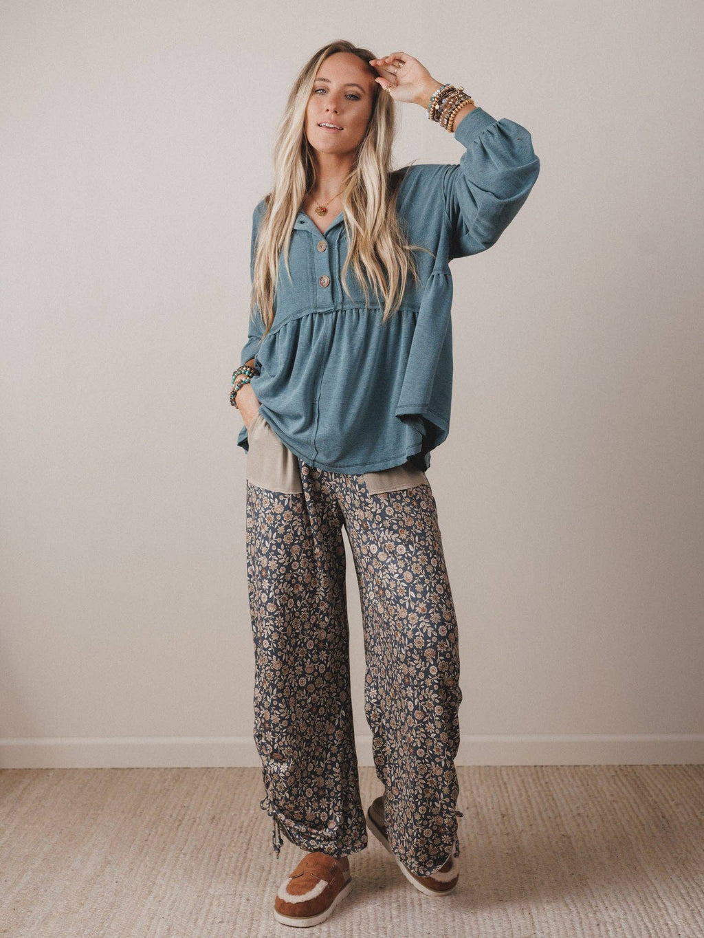 Pushing Daisies Drawstring Pants