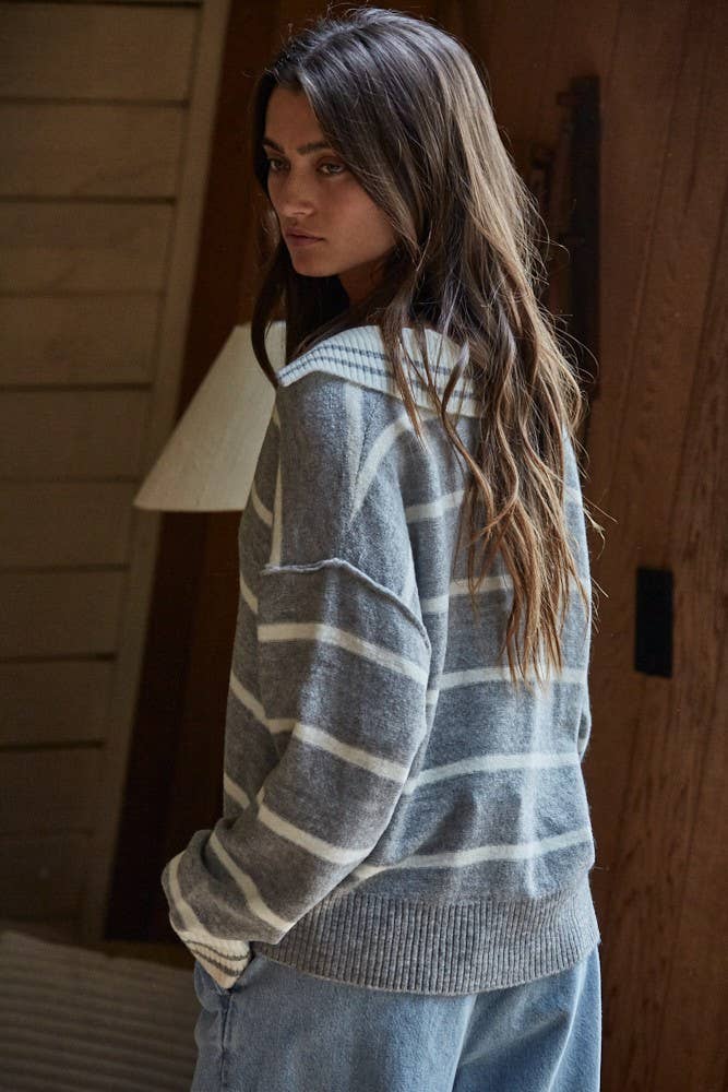 Knit V-Neck Sweater