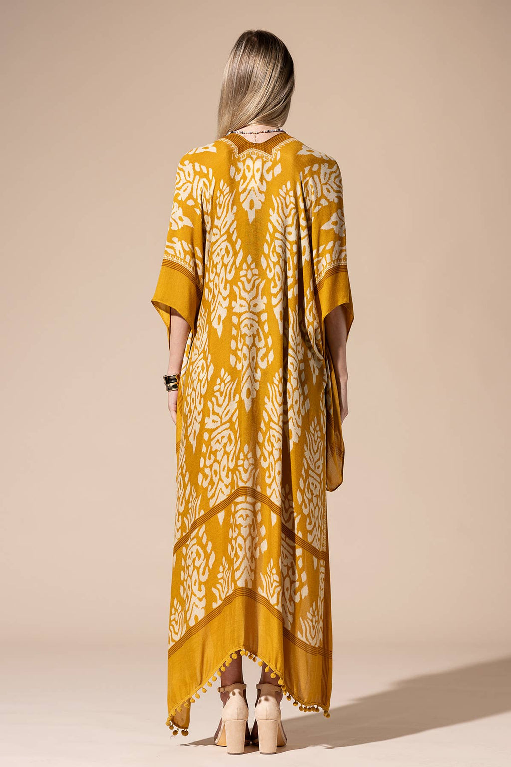 Damask Kimono with Sleeves