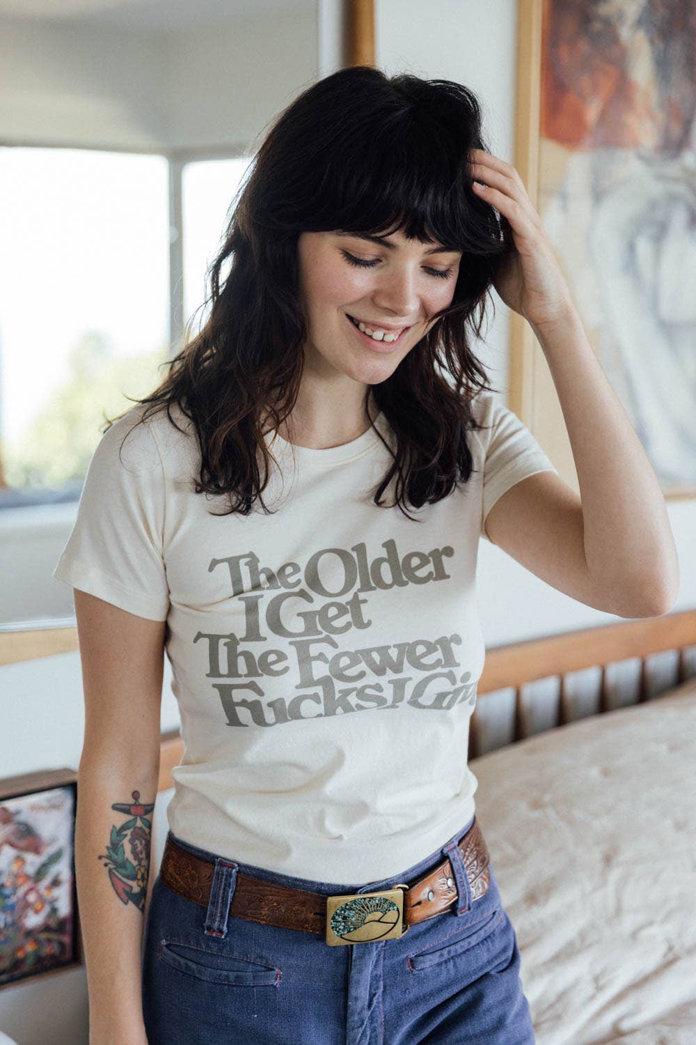 The Older I Get the Fewer Fucks I Give Graphic T-shirt