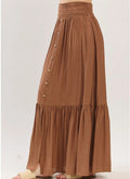 Center Slit Maxi Skirt