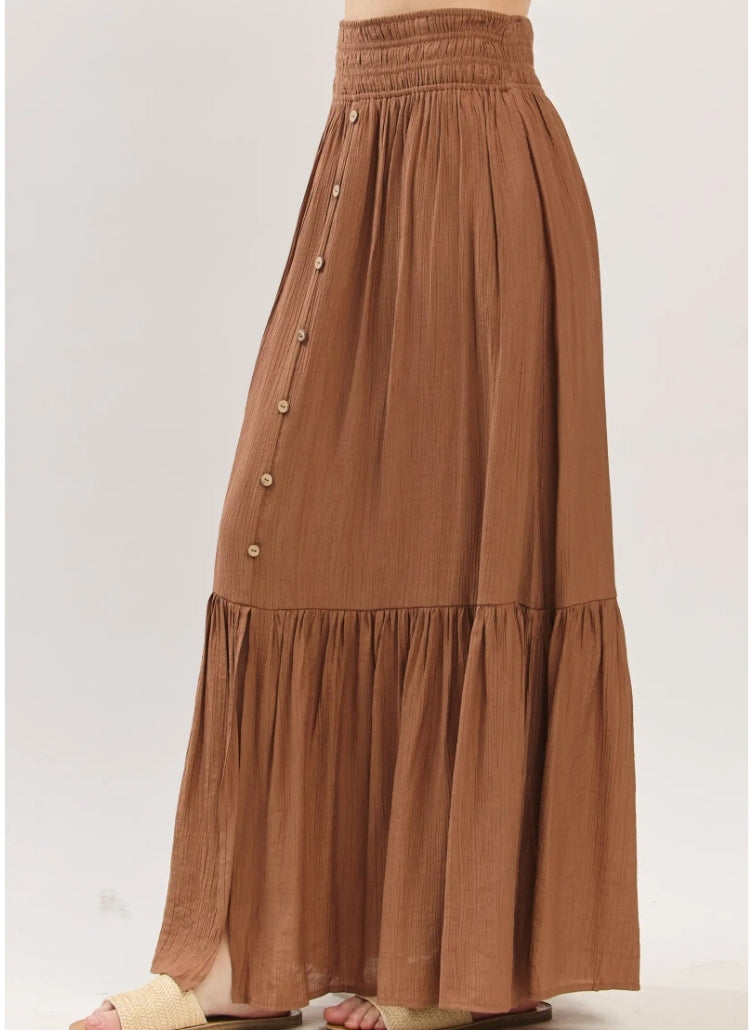 Center Slit Maxi Skirt