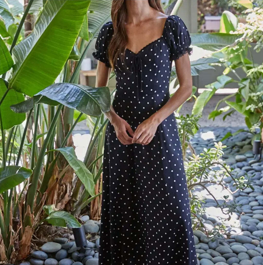 Polka Dot Print Dress