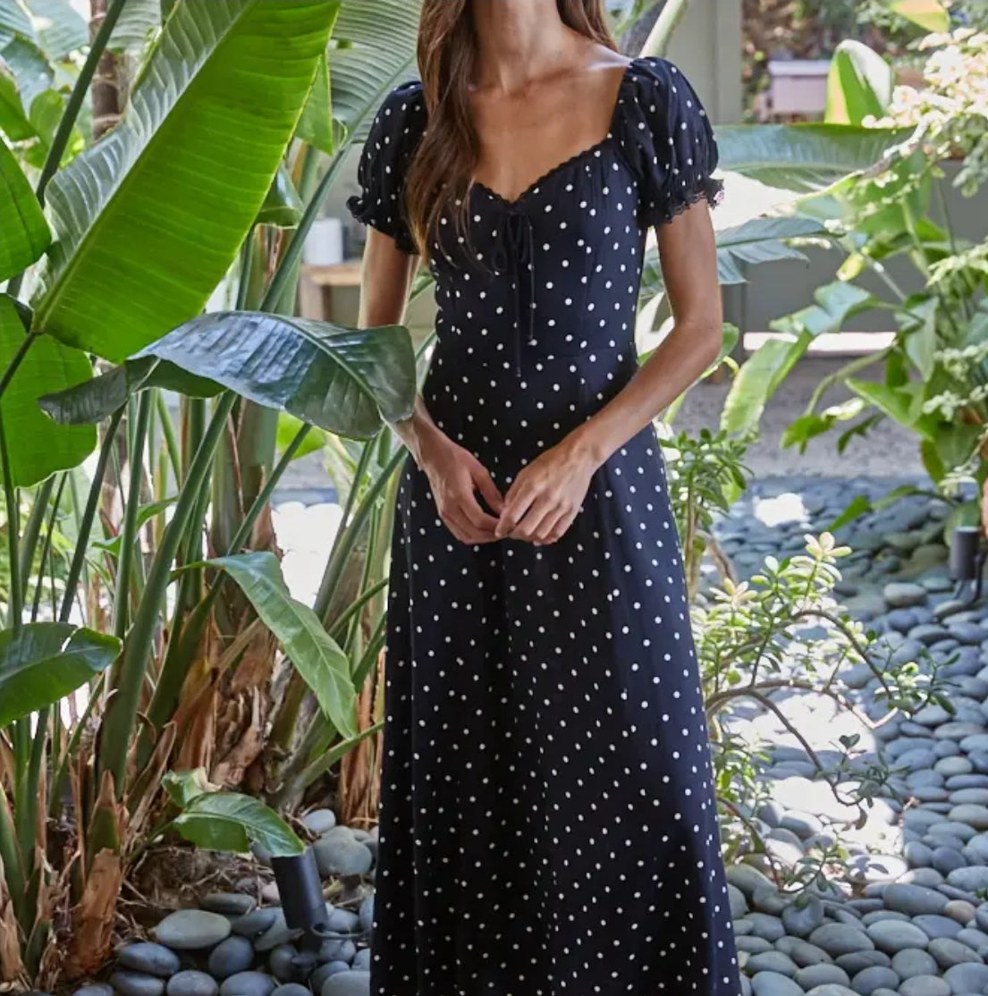 Polka Dot Print Dress