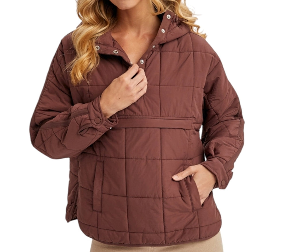 Quilted Puffer Pullover